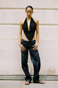 Blanche Halter Top, Onyx